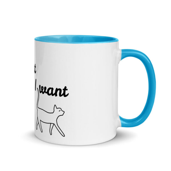 Tasse mit farbiger Innenseite “I do what I want”