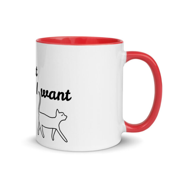 Tasse mit farbiger Innenseite “I do what I want”