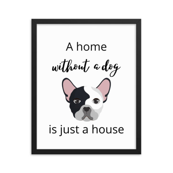 Poster mit Rahmen Hund Motiv 2