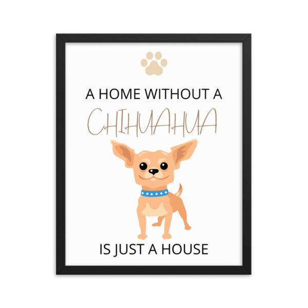 Poster mit Rahmen Chihuahua