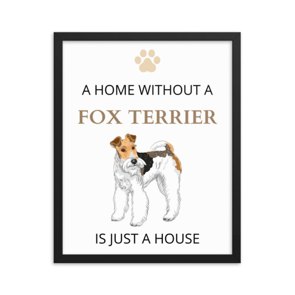Poster mit Rahmen Foxterrier