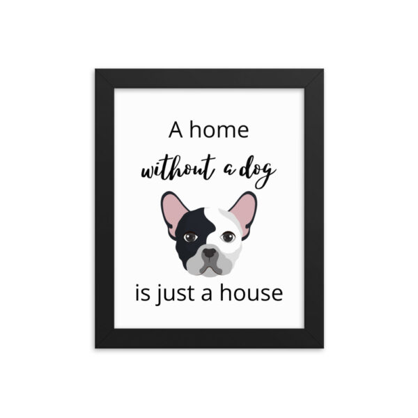 Poster mit Rahmen Hund Motiv 2