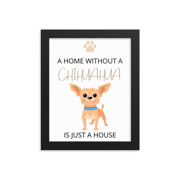 Poster mit Rahmen Chihuahua