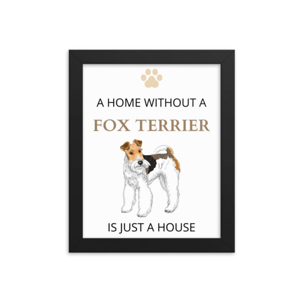Poster mit Rahmen Foxterrier