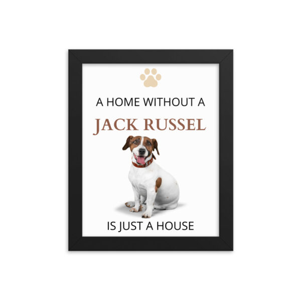 Poster mit Rahmen Jack Russel